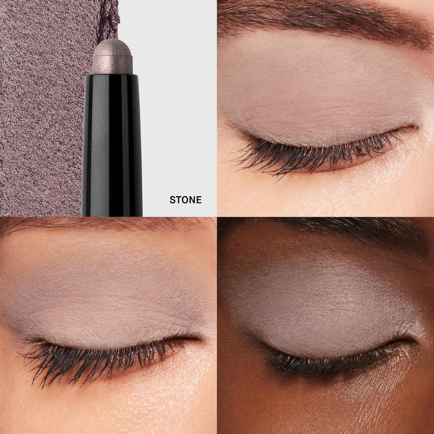 Bobbi Brown Long-Wear Cream Shadow Stick | 24-Hour Eyeshadow Stick | High-Pigment, Buildable Shades with Three Finishes Color:15 Stone (A medium grey brown, shimmer)