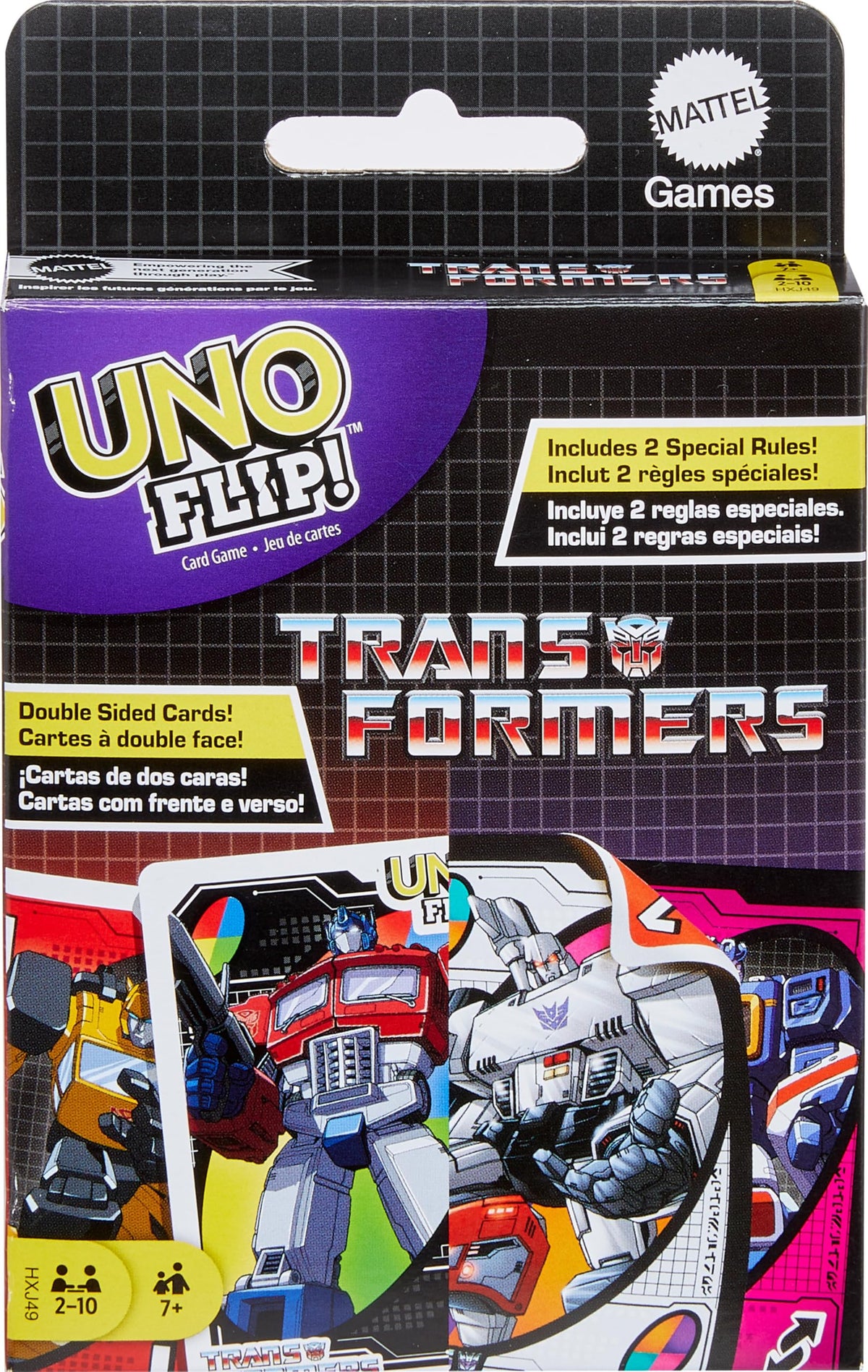 Mattel Games UNO Flip! Transformers Classic