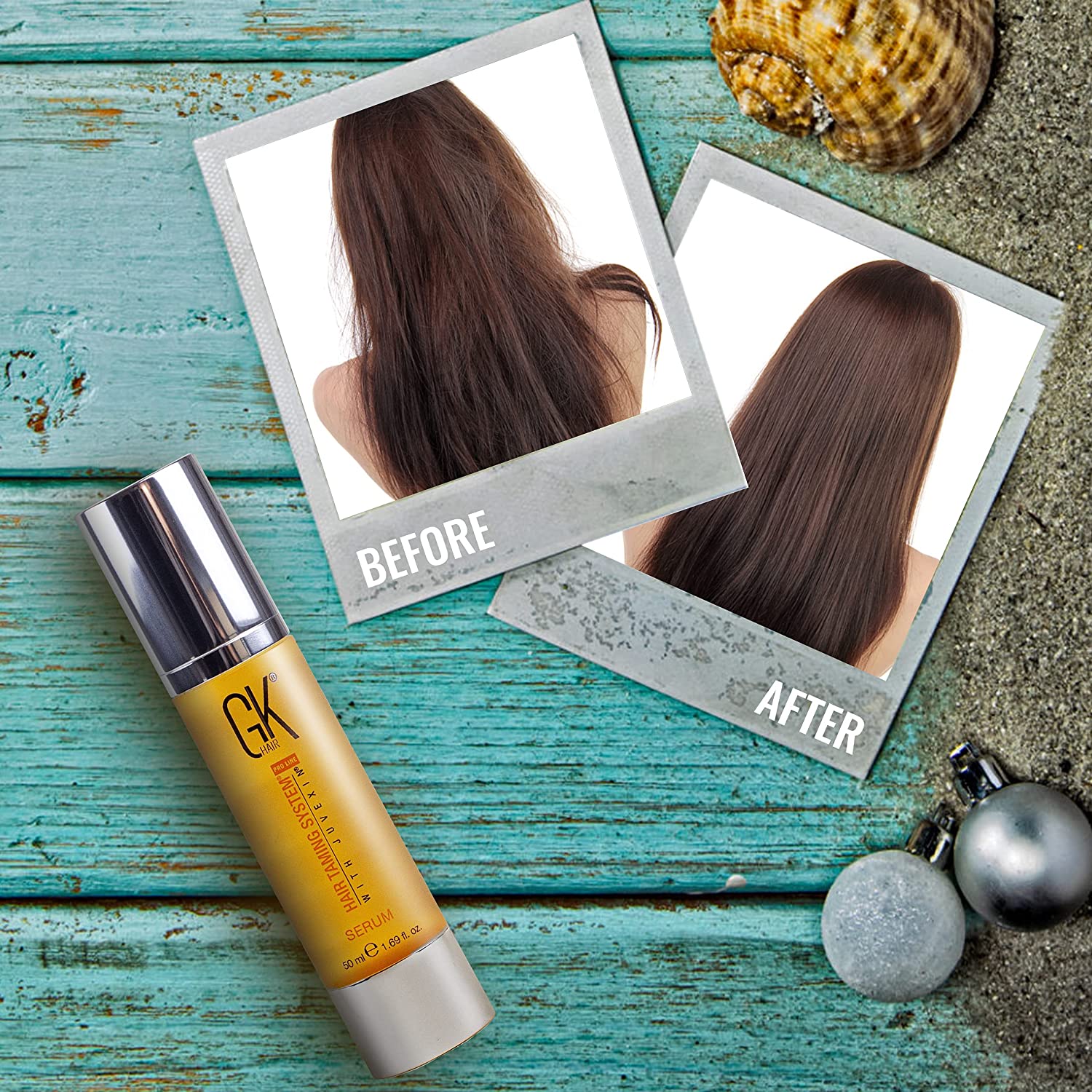 GK Hair - Oil Serum For Frizzy And Unmanageable (50mL)