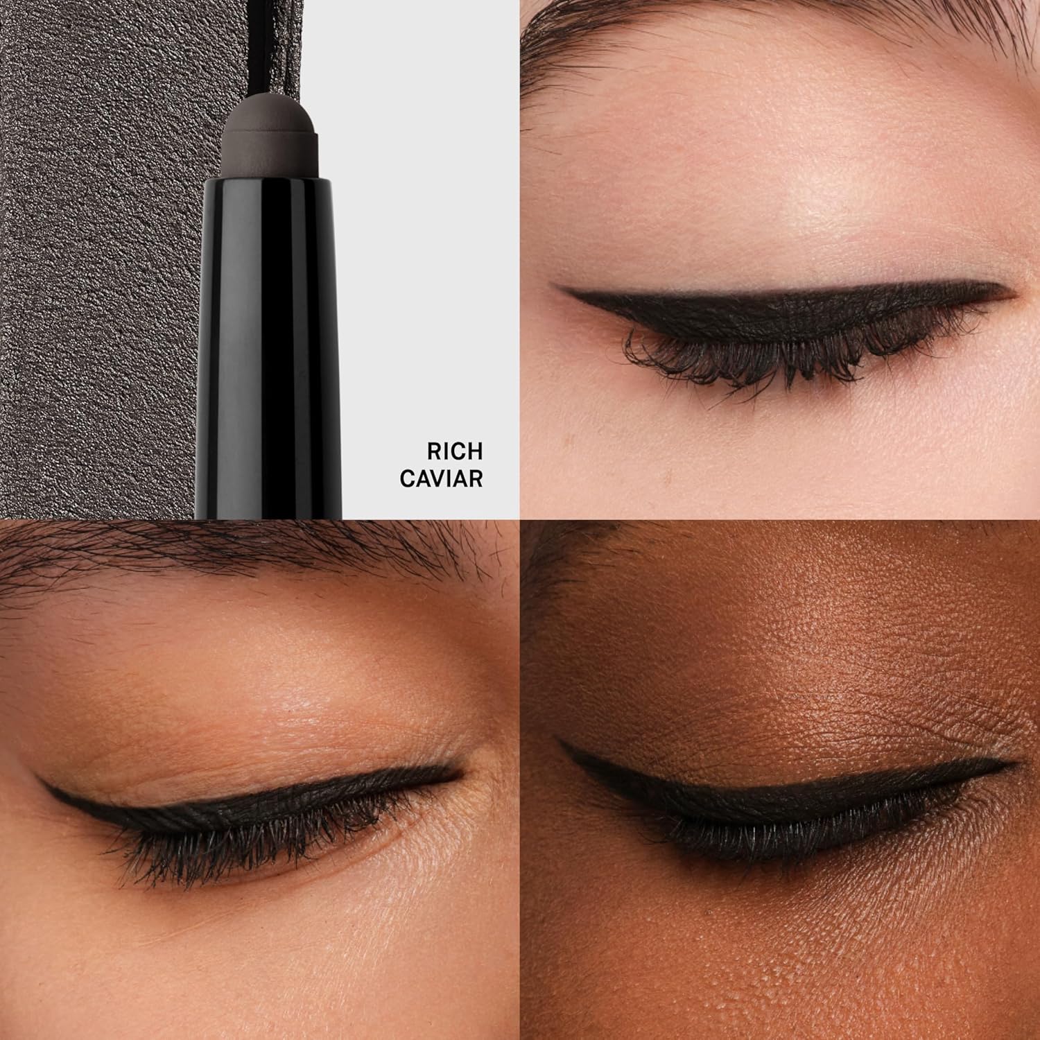 Bobbi Brown Long-Wear Cream Shadow Stick | 24-Hour Eyeshadow Stick | High-Pigment, Buildable Shades with Three Finishes Color:28 Rich Caviar (A clean deep dark chocolate brown, matte)