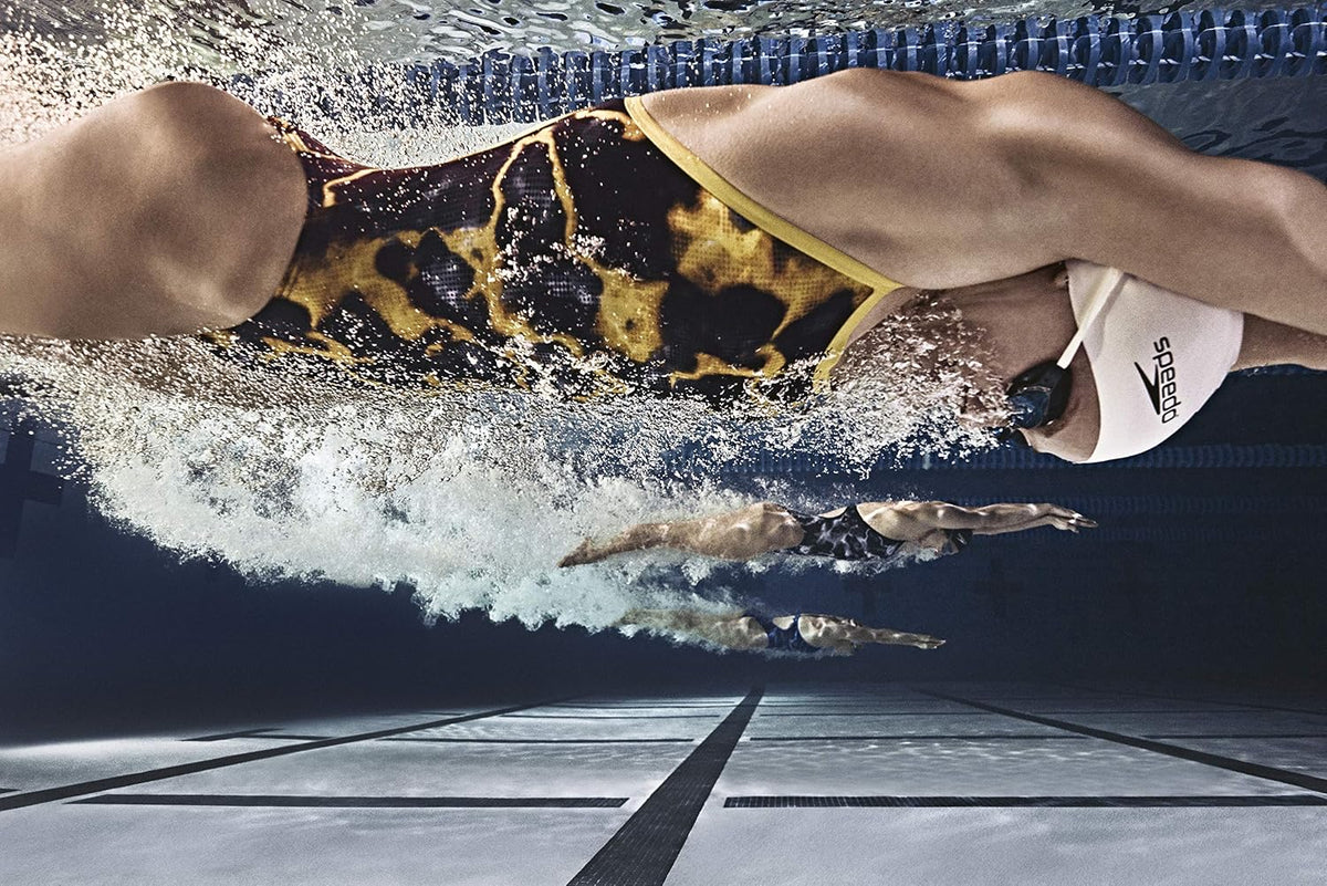 Speedo Silicone Solid Swim Cap, Navy, One Size