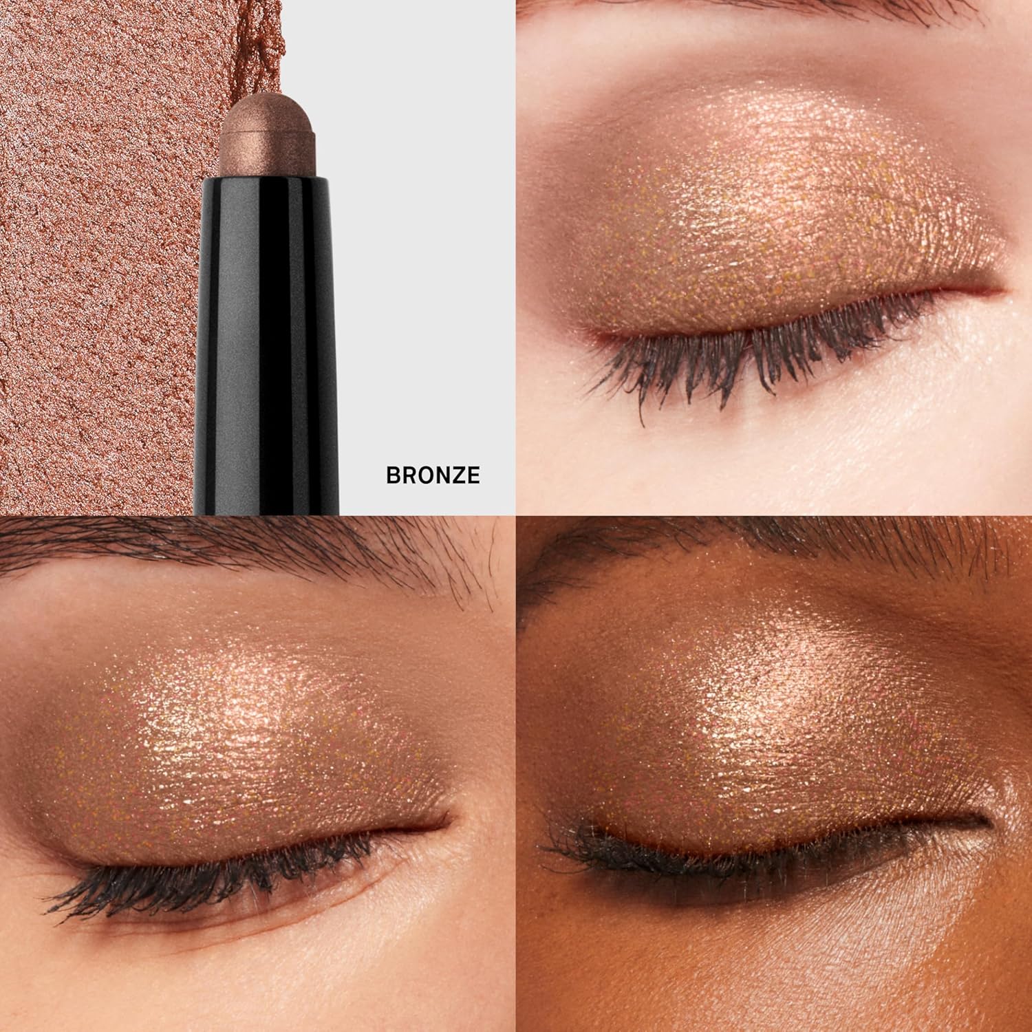 Bobbi Brown Long-Wear Cream Shadow Stick | 24-Hour Eyeshadow Stick | High-Pigment, Buildable Shades with Three Finishes Color:11 Bronze (A warm bronze, multichrome)