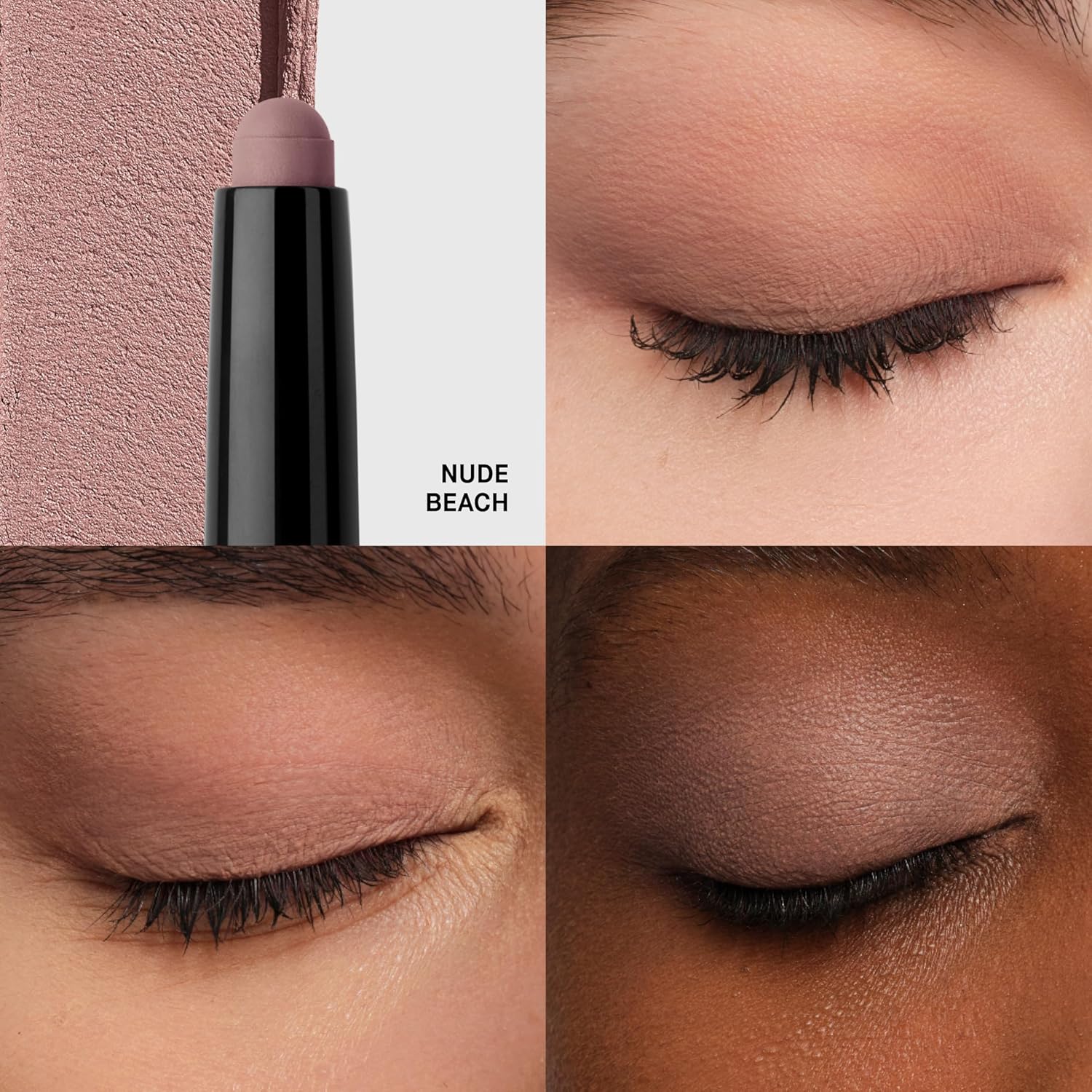 Bobbi Brown Long-Wear Cream Shadow Stick | 24-Hour Eyeshadow Stick | High-Pigment, Buildable Shades with Three Finishes Color:13 Nude Beach (A pale neutral with a silvery gold sparkle, multichrome)