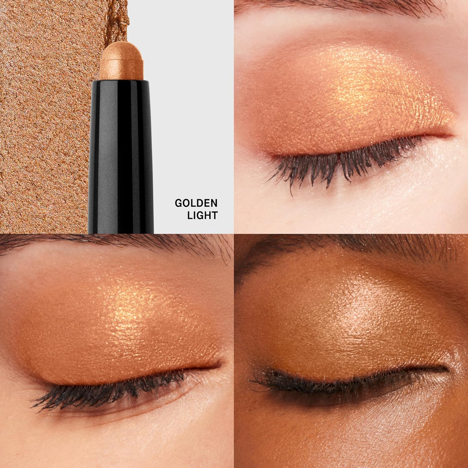 Bobbi Brown Long-Wear Cream Shadow Stick | 24-Hour Eyeshadow Stick | High-Pigment, Buildable Shades with Three Finishes Color:08 Golden Light (A bright gold, multichrome)