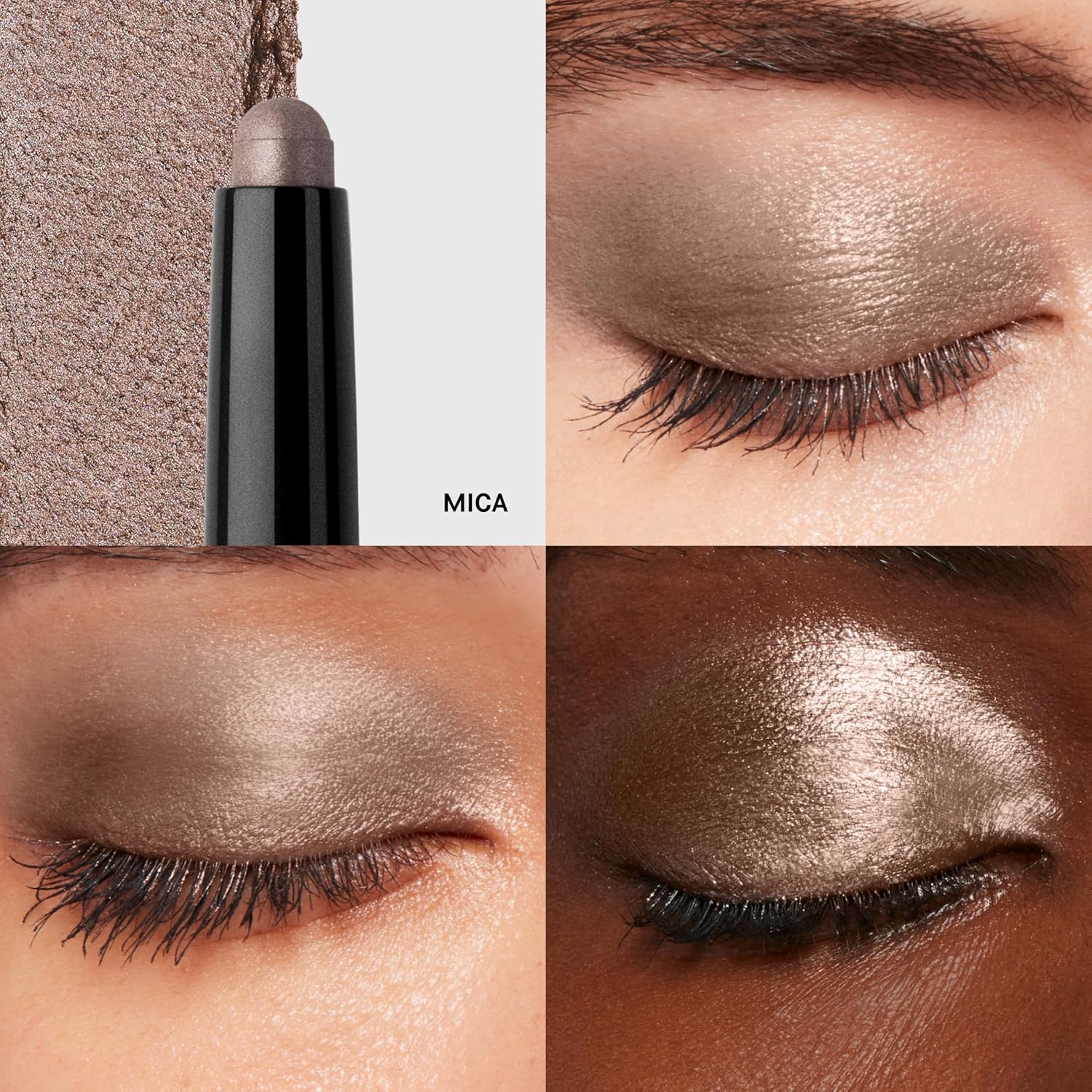 Bobbi Brown Long-Wear Cream Shadow Stick | 24-Hour Eyeshadow Stick | High-Pigment, Buildable Shades with Three Finishes Color:14 Mica (A metallic champagne beige, shimmer)