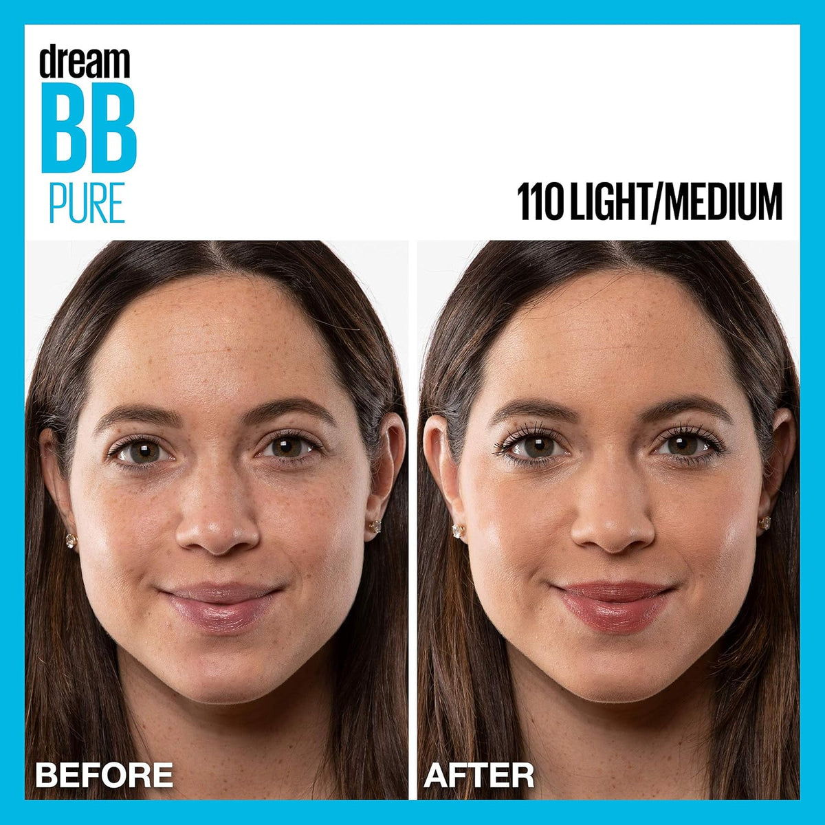 Maybelline Dream Pure BB Cream, Light/Medium, 1 Ounce 30 ml (Pack of 1) 110 LIGHT/MEDIUM