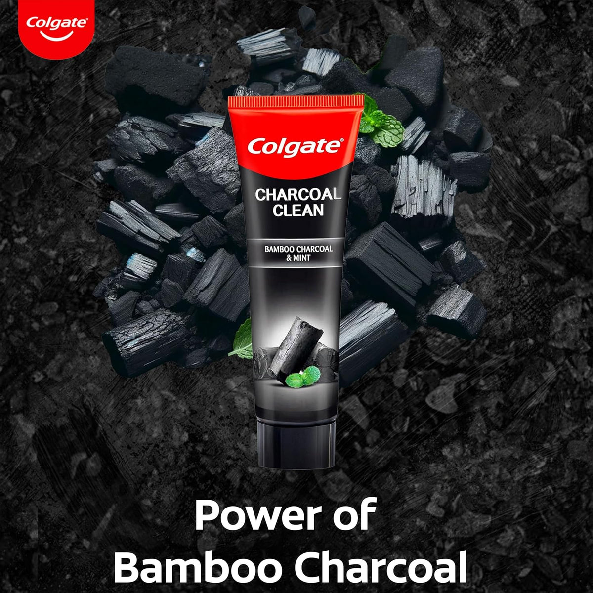 Colgate Charcoal Clean Deep Clean Oral Care Toothpaste, Bamboo Charcoal and Mint (Black Gel) 240g Saver Pack 240 g (Pack of 1)