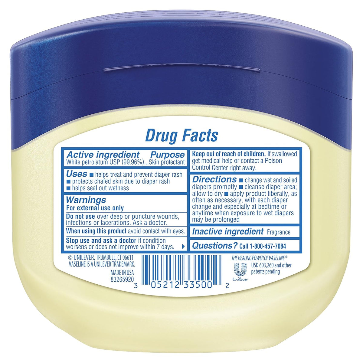 Vaseline 100 Percent Pure Petroleum Jelly Original By For Unisex - 13 Oz Vaseline 368.54 g (Pack of 1)