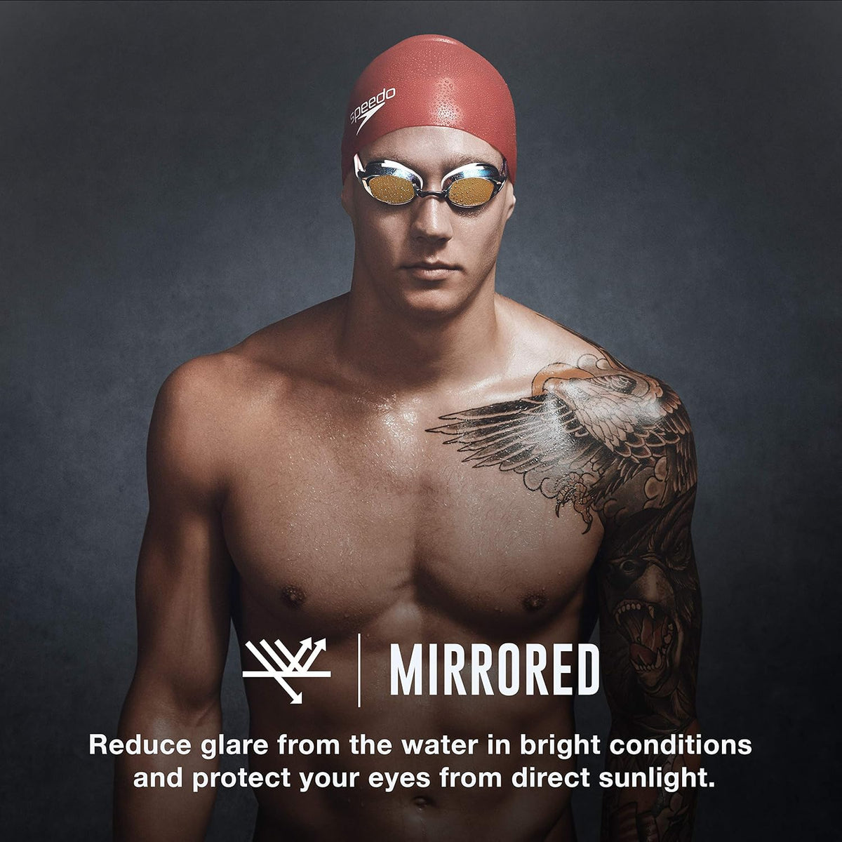 Speedo Vanquisher 2.0 Mirrored Swim Goggle Blue