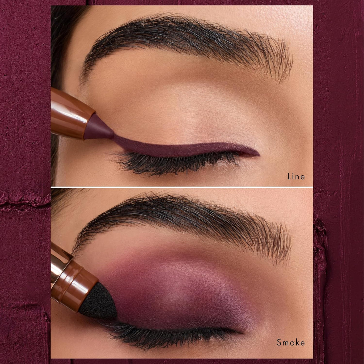 HYUE AmplifEYE™ 3-in-1 EYE Crayon | Eyeshadow - Liner - Kohl | Cold Brew | Creamy Multi-Use Stick with in-built Sharpener and Smudger | High-Pigment Formula wit