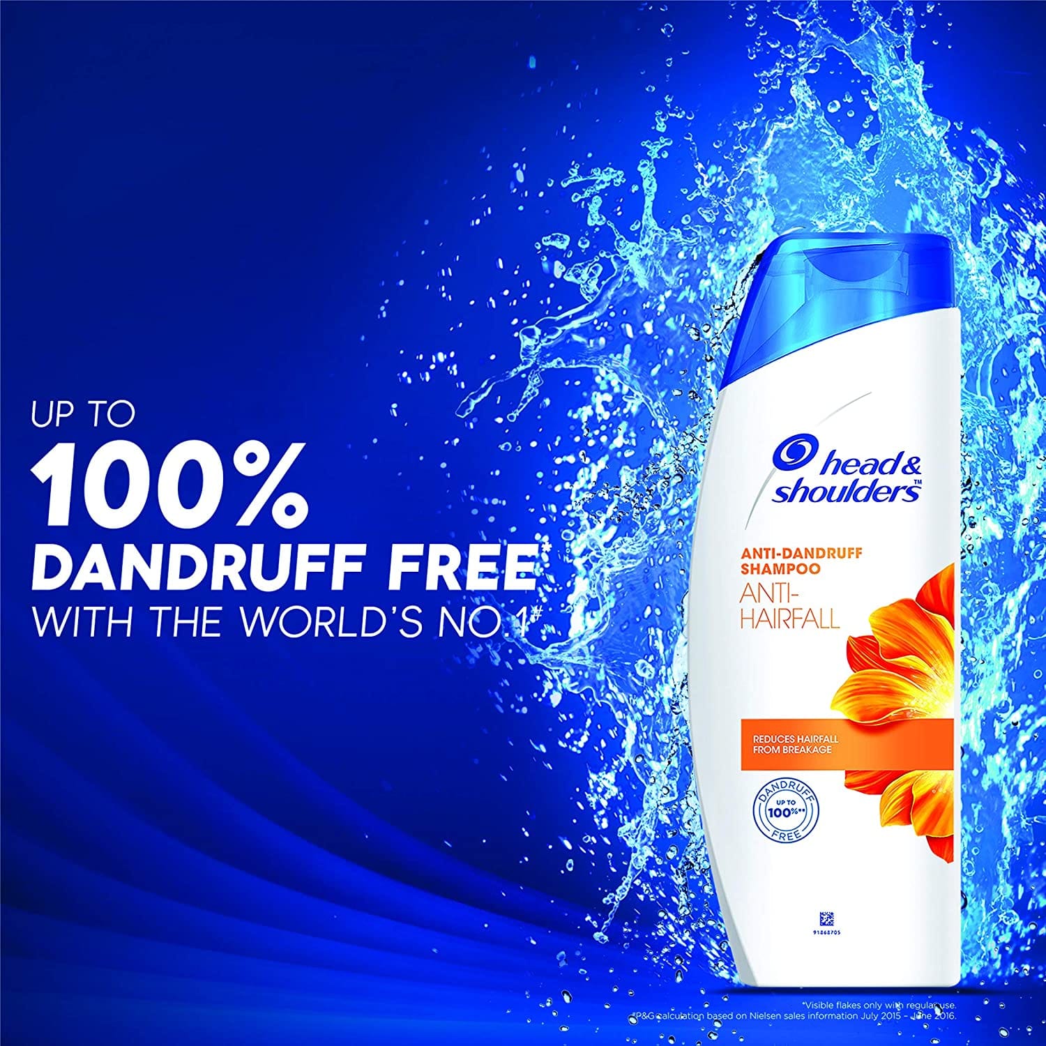 Head & Shoulders - Anti Dandruff Shampoo, Anti Hairfall (340mL)