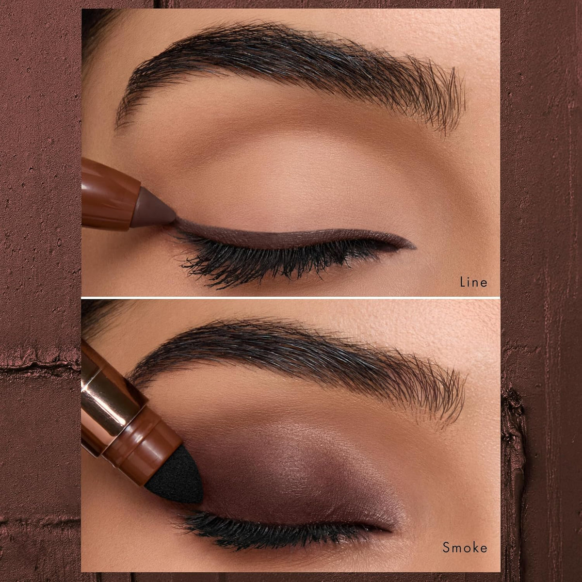 HYUE AmplifEYE™ 3-in-1 EYE Crayon | Eyeshadow - Liner - Kohl | Cold Brew | Creamy Multi-Use Stick with in-built Sharpener and Smudger | High-Pigment Formula wit