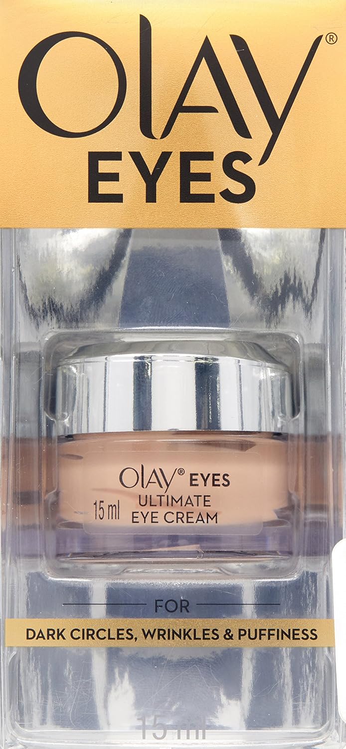 Olay Ultimate Eye Cream | Reduces Dark Circle, Wrinkles and Puffiness | With Peptides and Niacinamide l Normal, Oily, Dry & Combination Skin l Paraben & Sulphat