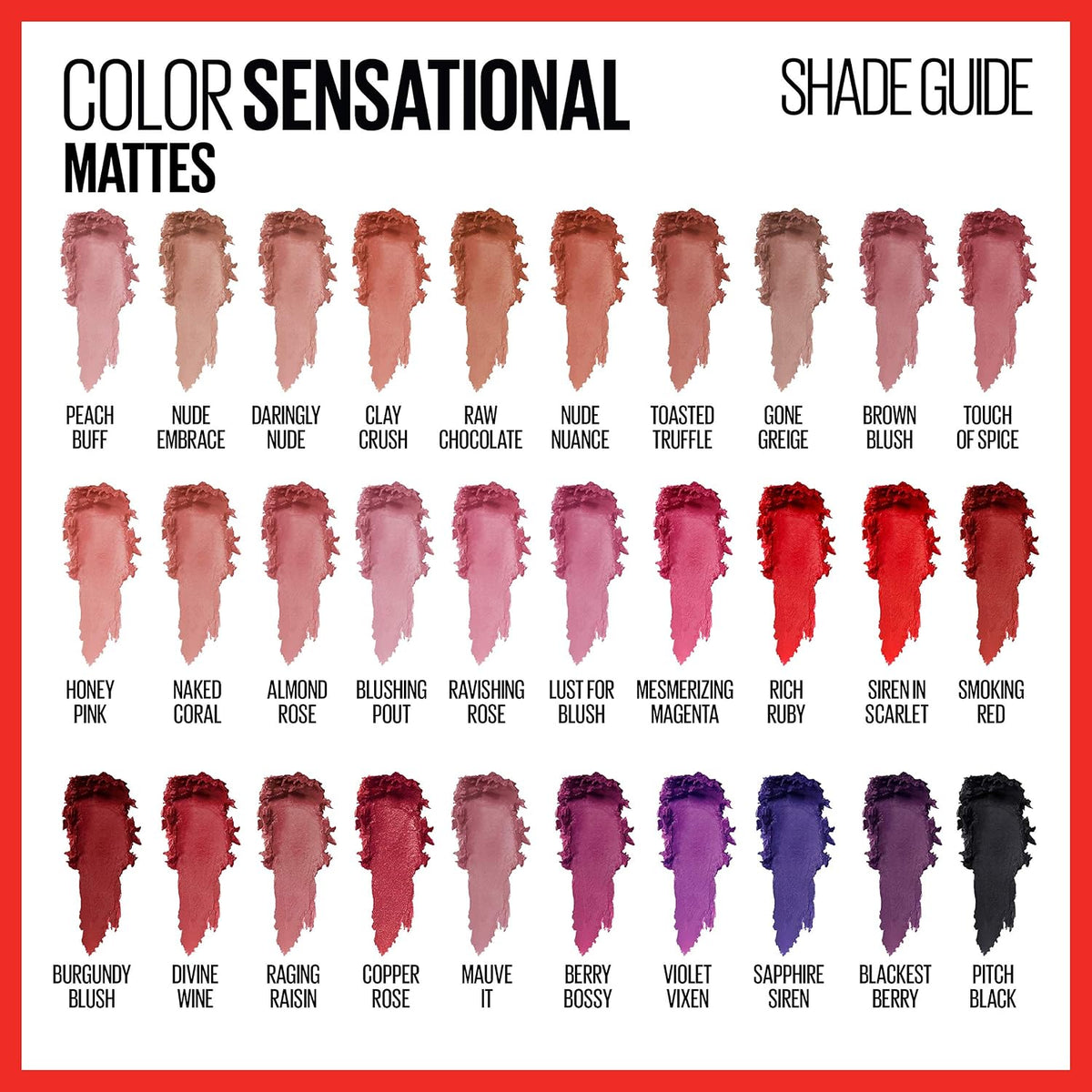 Maybelline New York Color Sensational Creamy Matte Lipstick, 680 Mesmerizing Magenta, 3.9g and Maybelline New York Color Sensational Creamy Matte Lipstick, 691
