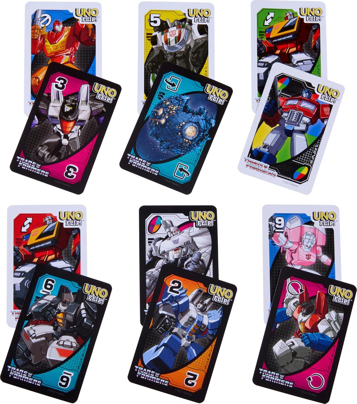 Mattel Games UNO Flip! Transformers Classic