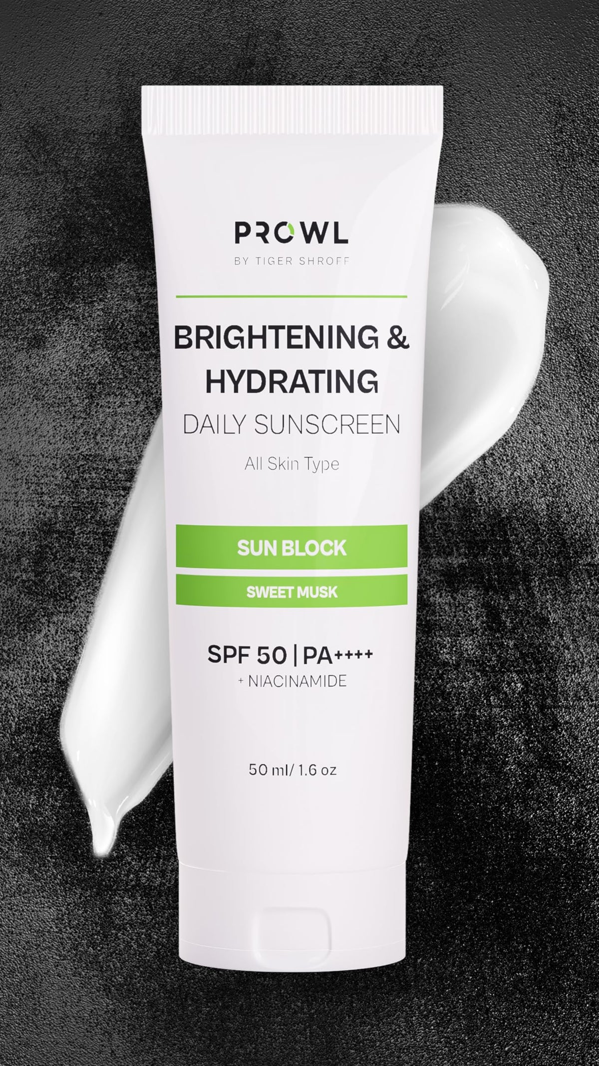 PROWL by Tiger Shroff SPF50 PA++++ Sunscreen for Men Face with Niacinamide For Dry Skin