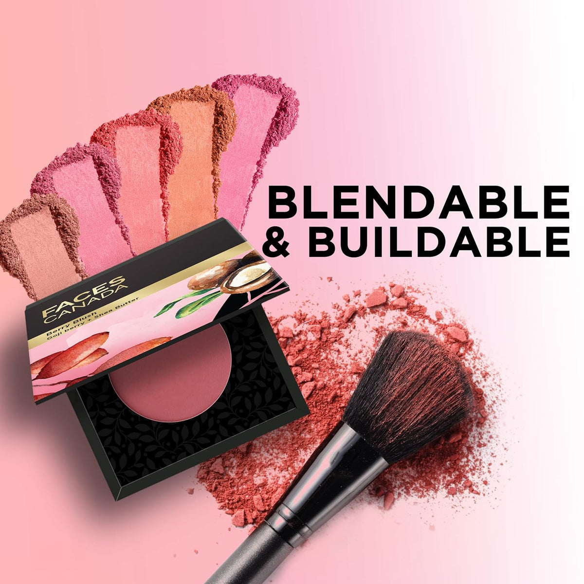 FACES CANADA Berry Blush - Love Vibes Only 03, 4g | Lightweight Long Lasting Ultra-Matte HD Finish | Silky Smooth Texture | Melts Effortlessly & Buildable | Abs