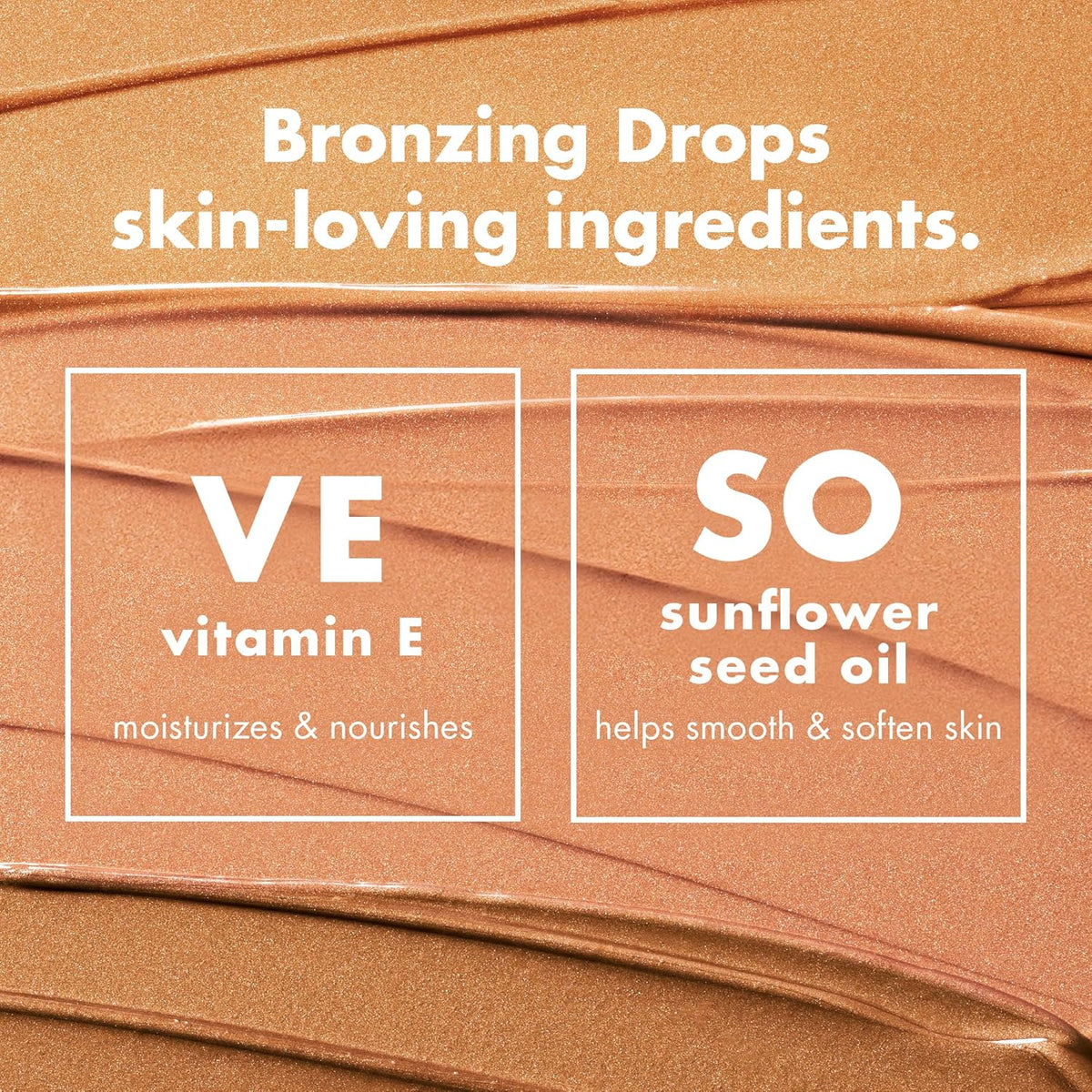 e.l.f. SKIN Bronzing Drops, Liquid Bronzer For Face & Skin, Creates A Sun-Kissed Glow, Infused With Vitamin E, Vegan & Cruelty-Free, Pure Gold
