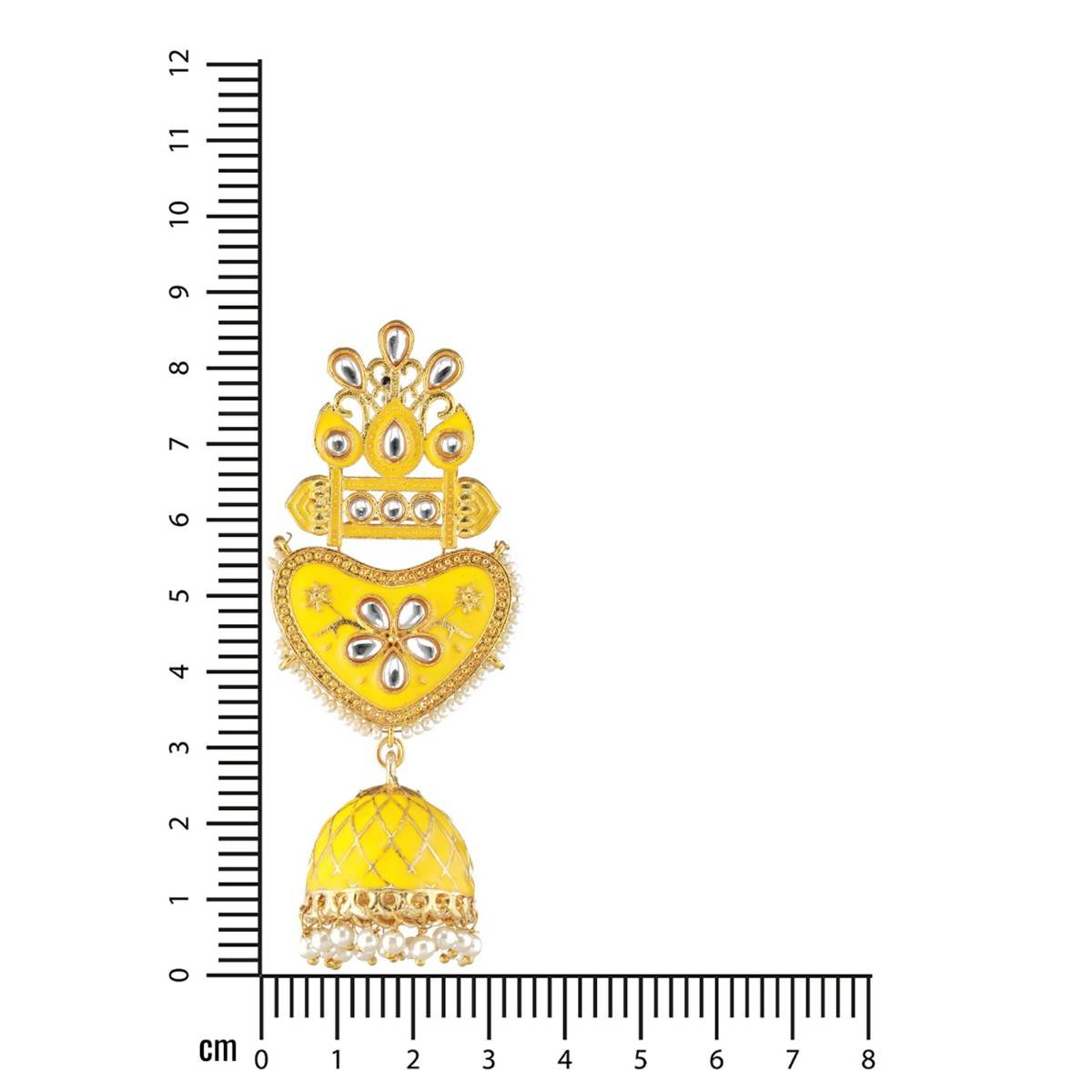 Aatmana Yellow Contemporary Jhumkas
