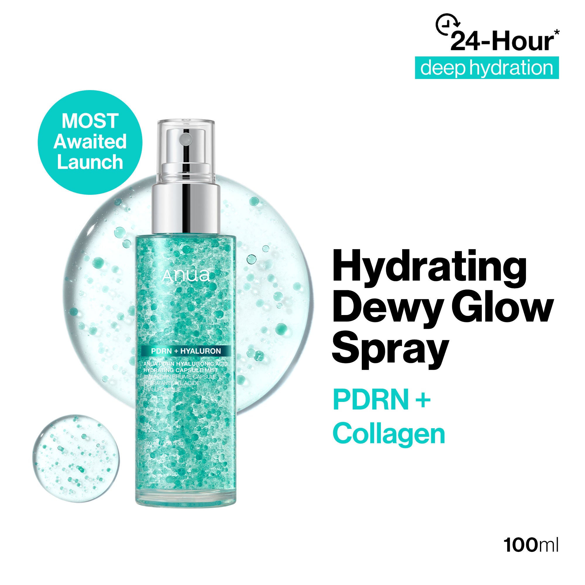 Anua PDRN Collagen Glow Facial Serum Spray (100ml)