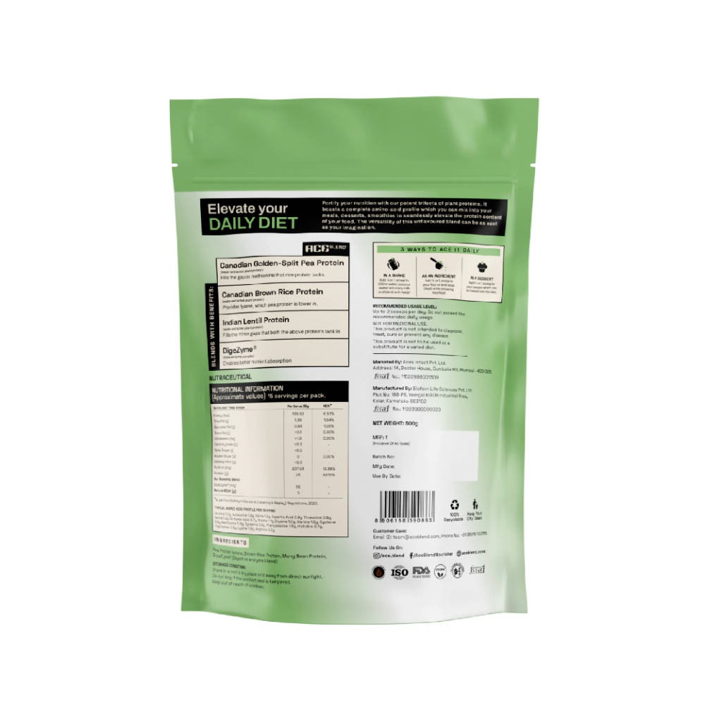 Ace Blend 26g Plant Protein Triple Complex · 500g