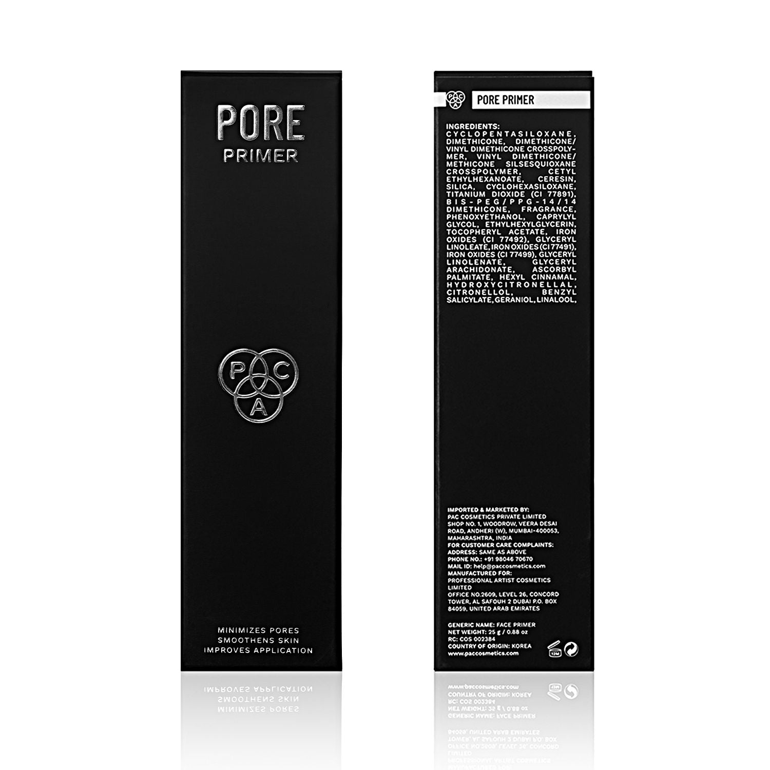 PAC Pore Primer -Minimizes Pores, Smooths Fine Lines, Creates a Smooth Canvas & Prolongs Makeup Wear (25g)