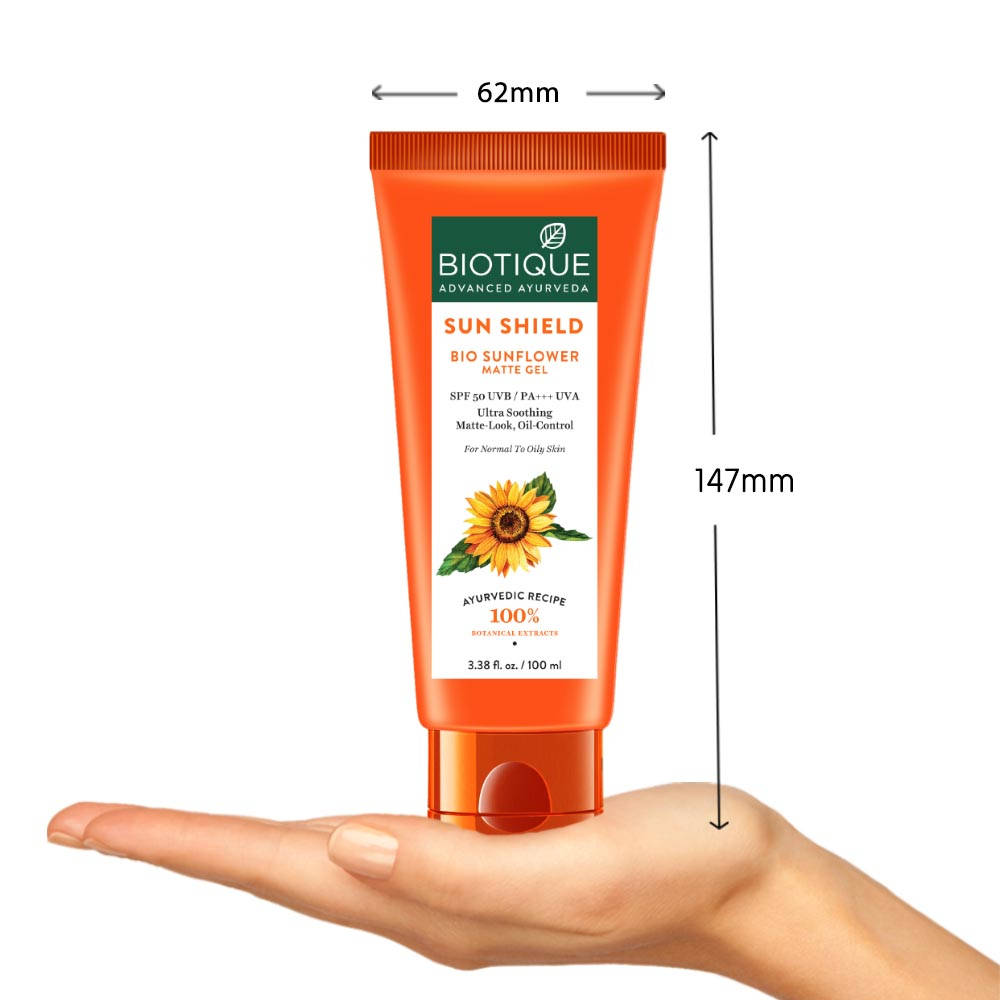 Biotique Sunflower Matte Gel Sun Shield SPF 50+ PA+++