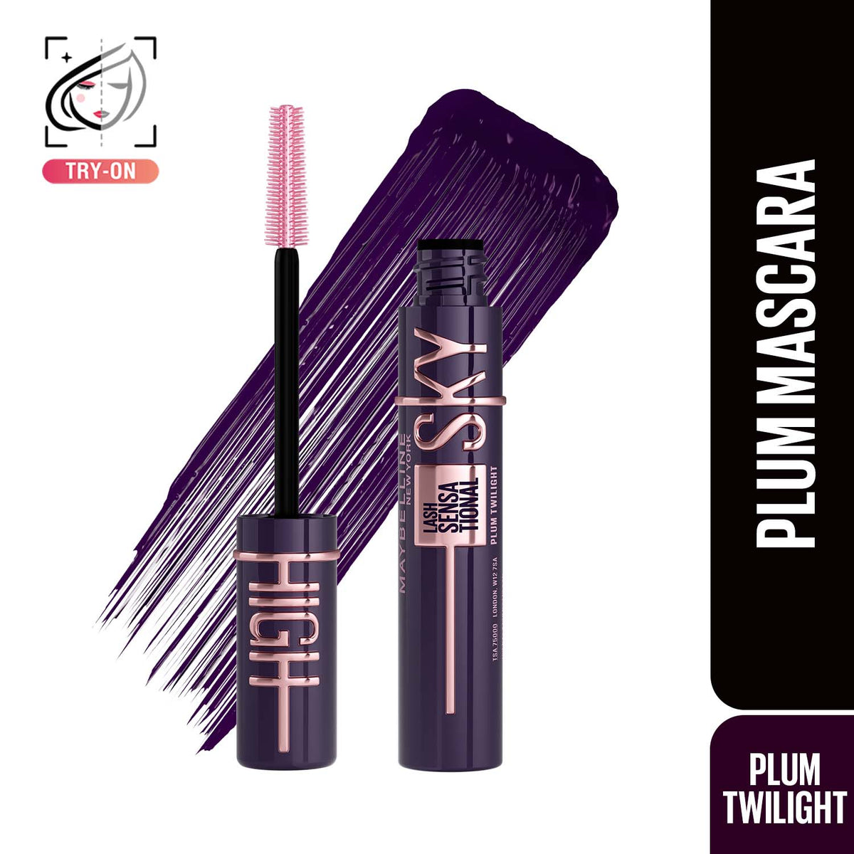 Maybelline New York Lash Sensational Sky High Mascara - Plum Twilight (7.2ml)