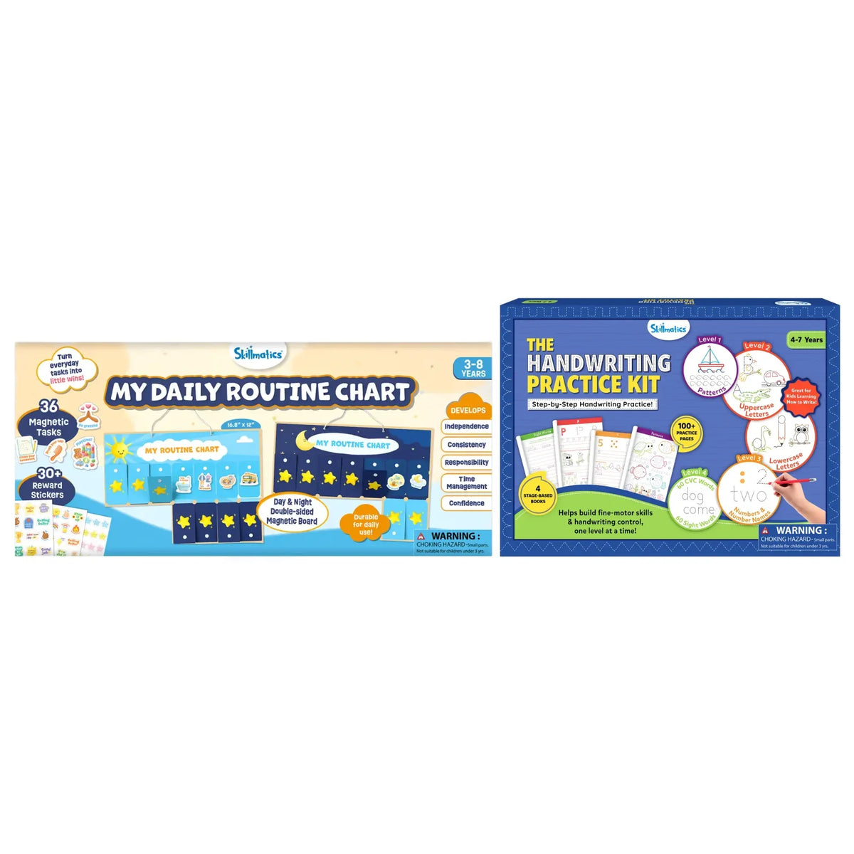 Skillmatics Growing Life Skills Bundle (ages 3-8)