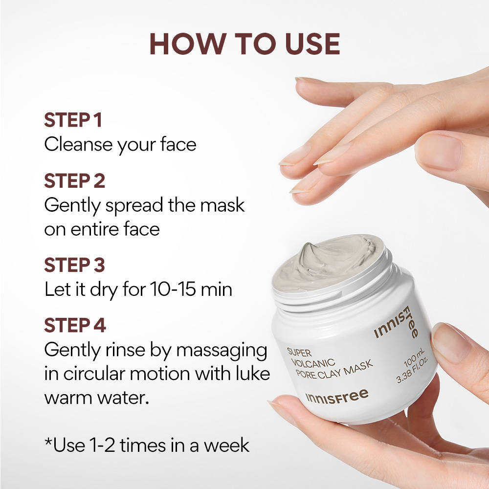Innisfree Pore Clearing Clay Mask 2X With Volcanic Clusters - Mini