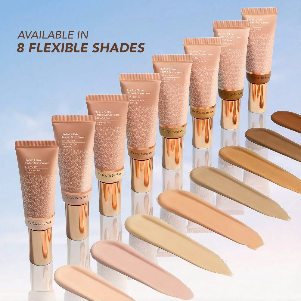 Kay Beauty Hydra Glow All in One Serum Skin Tint-SPF 40 PA++,Hyaluronic Acid&Vit C-LightFair (40ml)