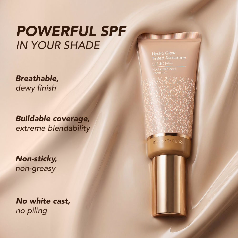 Kay Beauty Hydra Glow All in One Serum Skin Tint-SPF 40 PA++,Hyaluronic Acid&Vit C-LightFair (40ml)