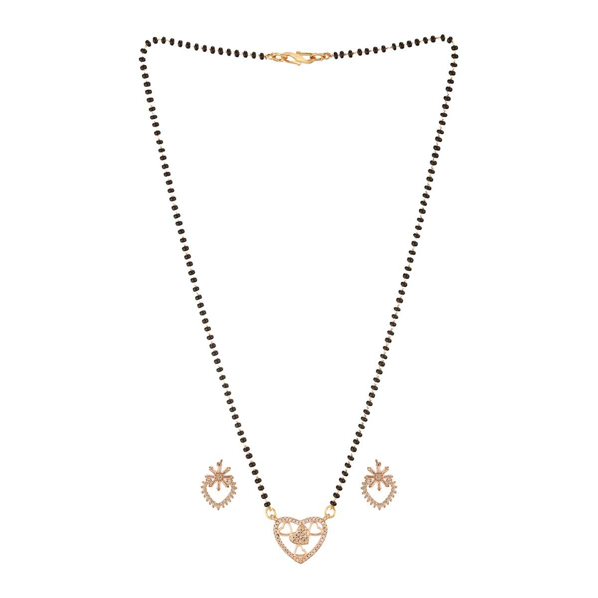Aatmana Rose Gold-Plated Mangalsutra (Set of 2)