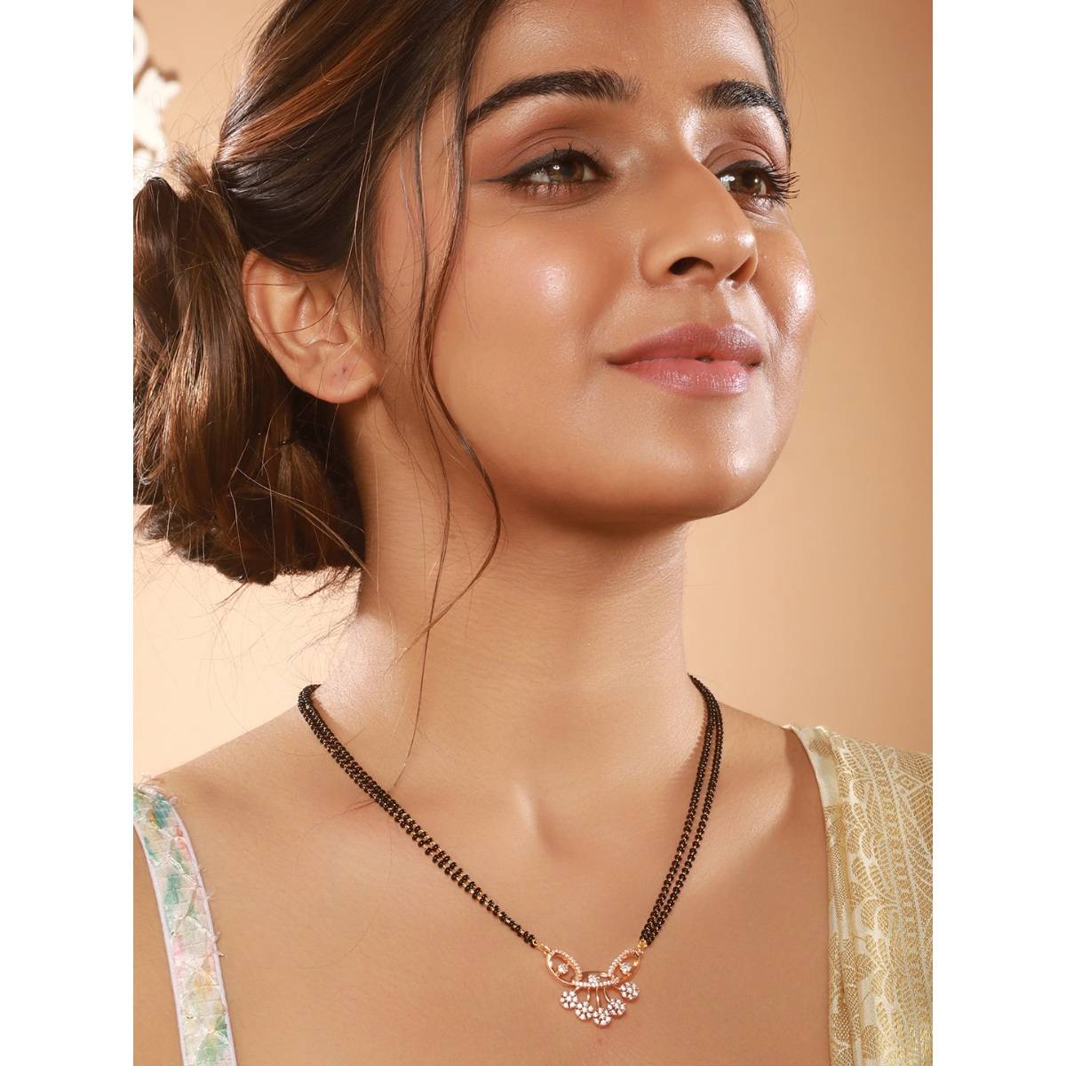 Aatmana Rose Gold-Plated Mangalsutra