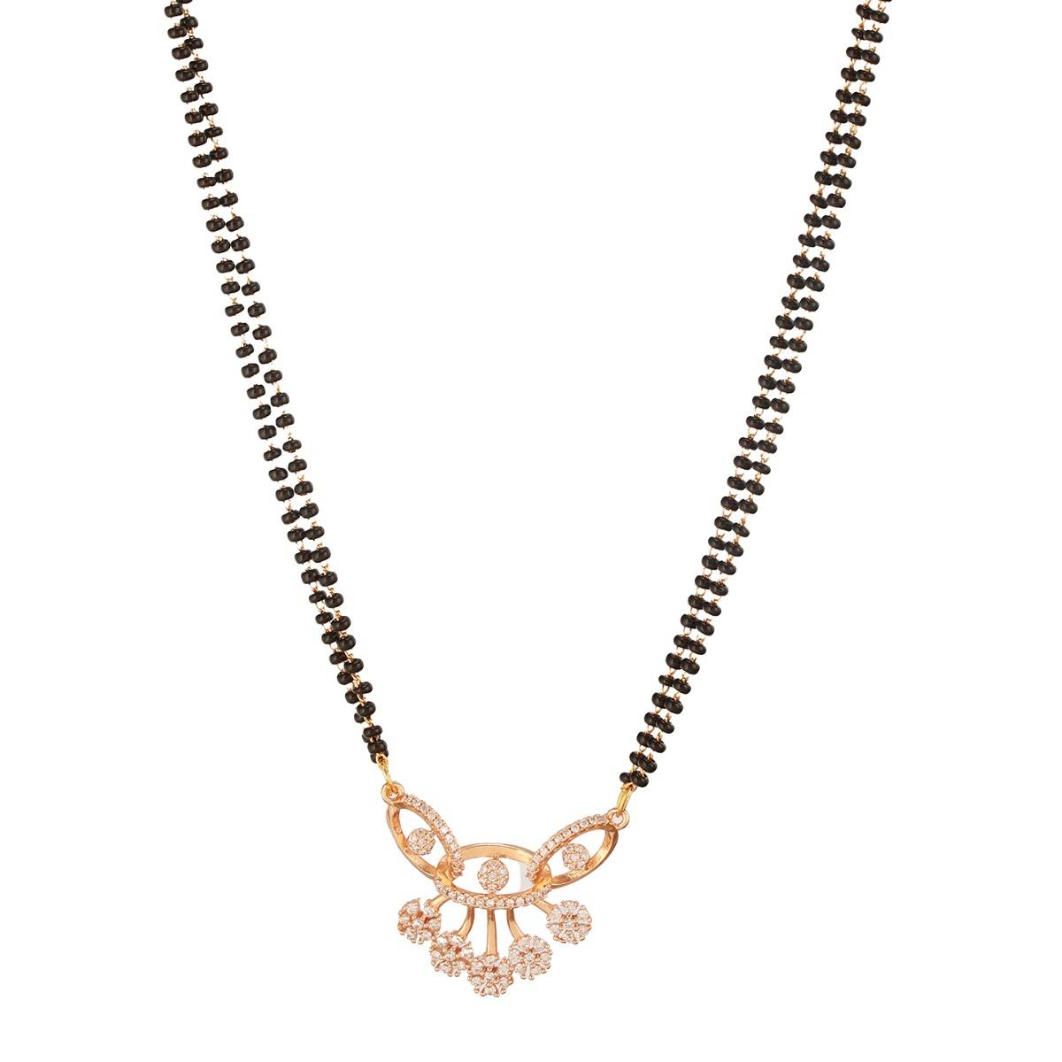 Aatmana Rose Gold-Plated Mangalsutra