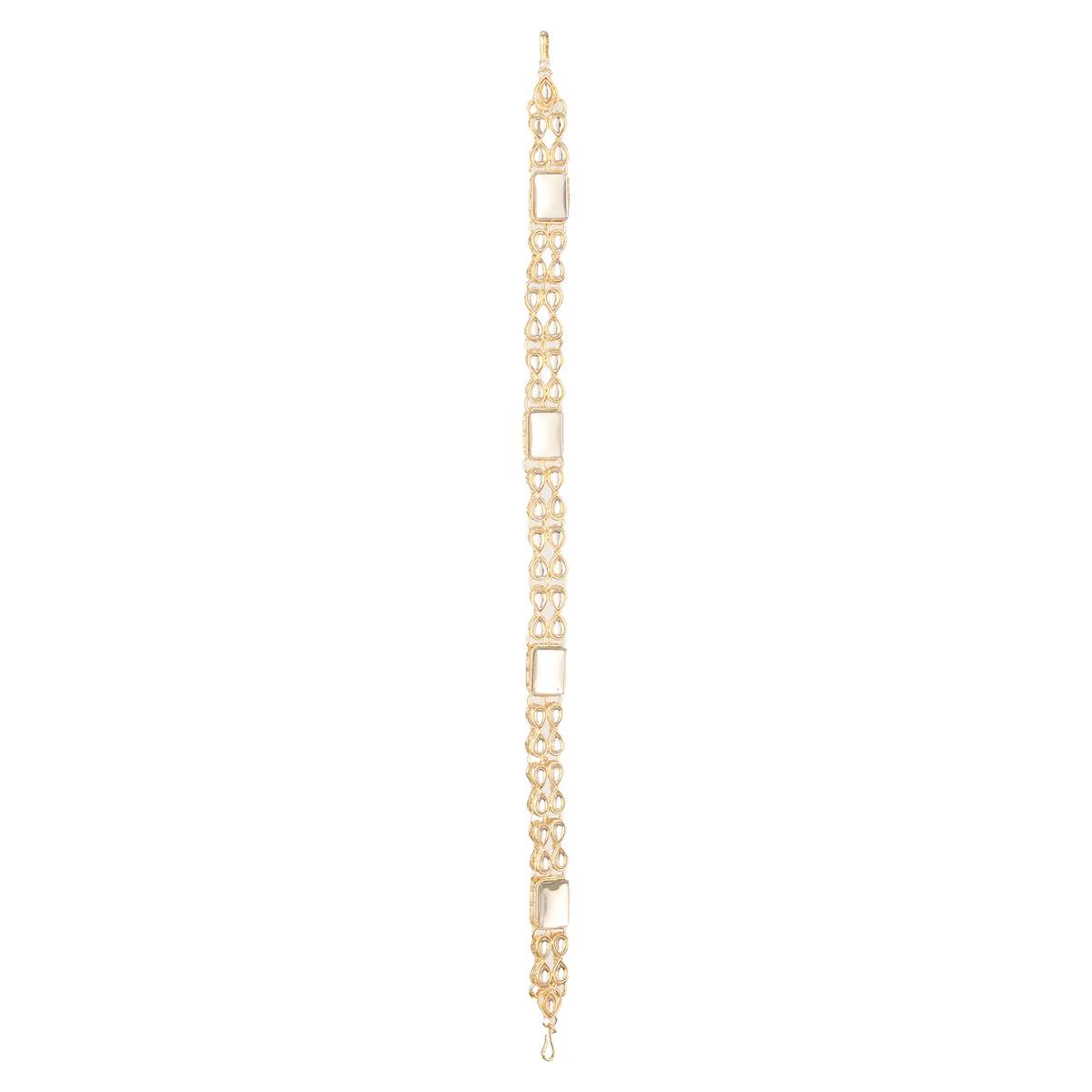Aatmana Gold-Plated Kundan Studded Matha Patti Head Jewellery