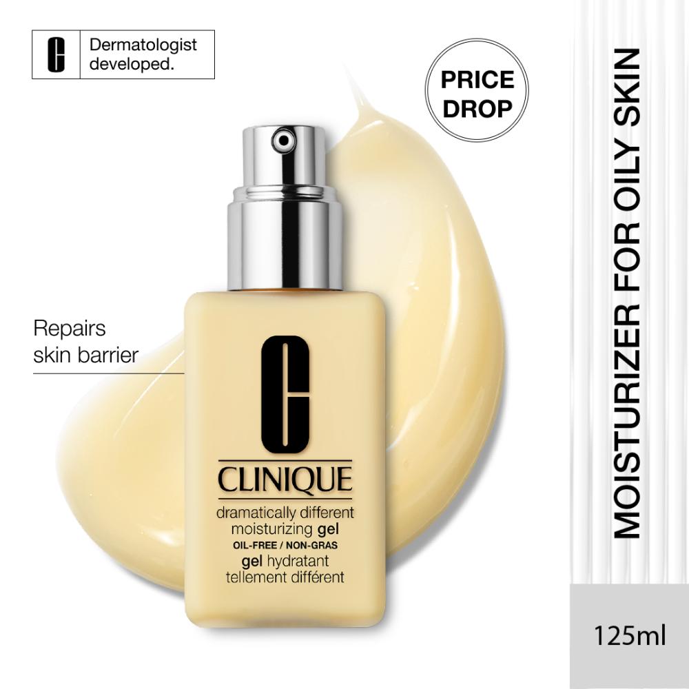 Clinique Dramatically Different Moisturizing Gel Face Moisturizer with Pump for Skin Barrier Repair (125ml)