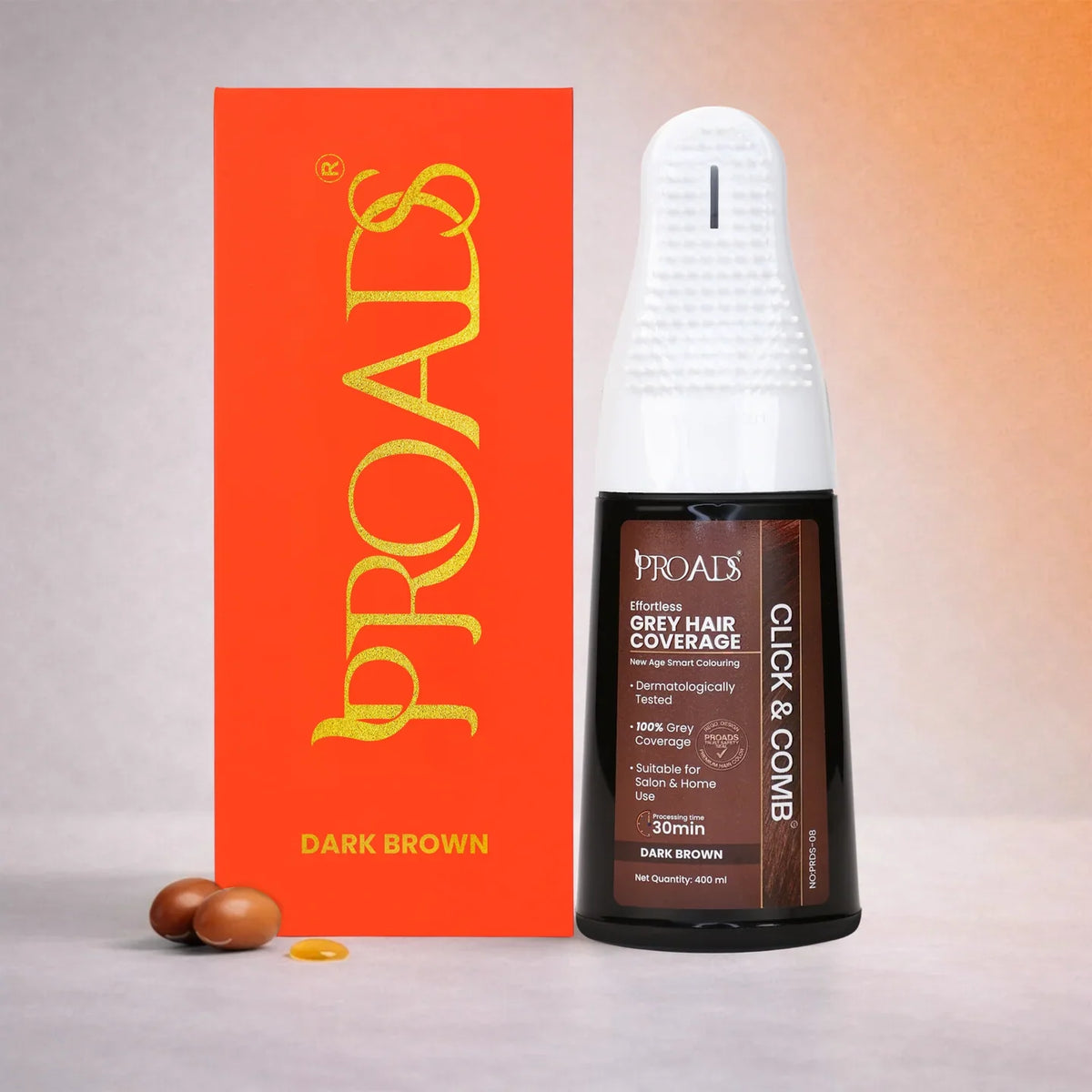 Proads India's First Click & Comb Hair Color 400ml Natural Black