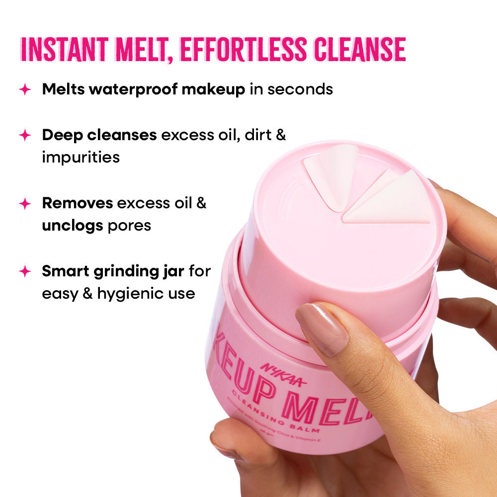 Nykaa Skin Makeup Melter Cleansing Balm – Removes Waterproof Makeup, Excess Oil & Unclogs Pores (48)