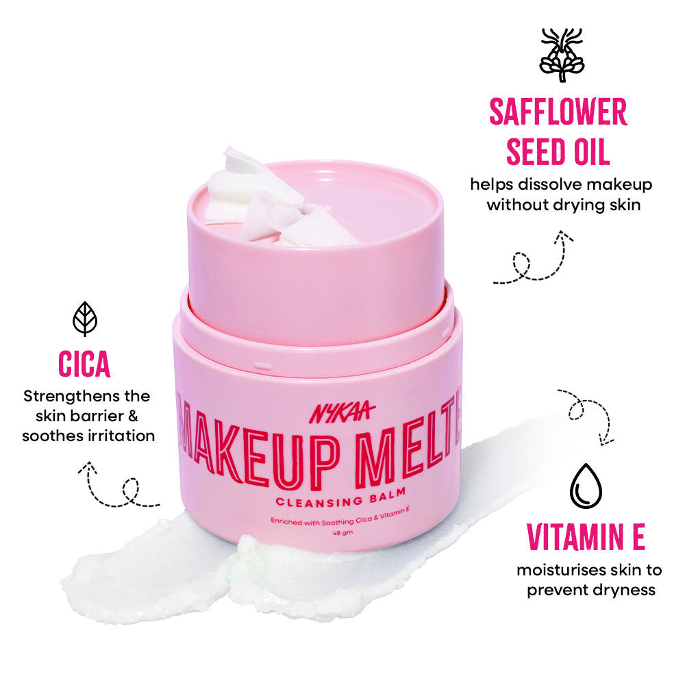 Nykaa Skin Makeup Melter Cleansing Balm – Removes Waterproof Makeup, Excess Oil & Unclogs Pores (48)