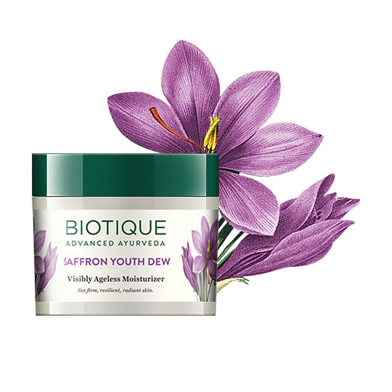Biotique - Bio Saffron Youth Dew Visibly Ageless Moisturizer (50gm)