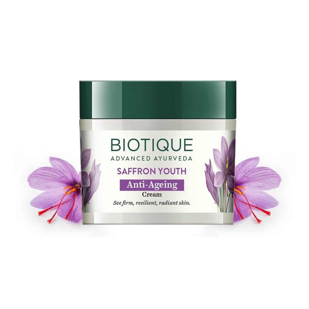 Biotique Saffron Youth Anti-Ageing Cream · 50gm