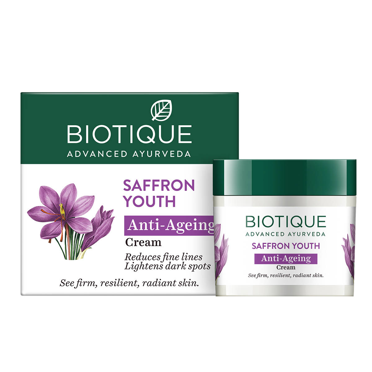 Biotique Saffron Youth Anti-Ageing Cream · 50gm