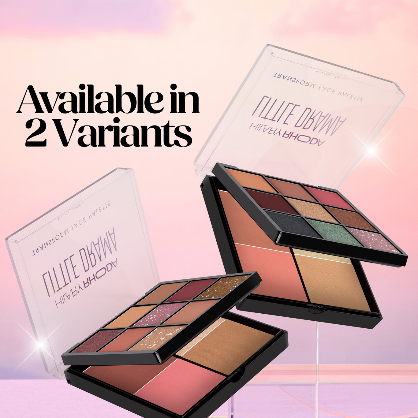 Transform Face Palette 9 Eyeshadows | 2 Blushes | Highlighter | Contour | Travel-Friendly | Highly Pigmented | Long Lasting | Blends Easily | All-in-One Kit   Color: Little Drama 02