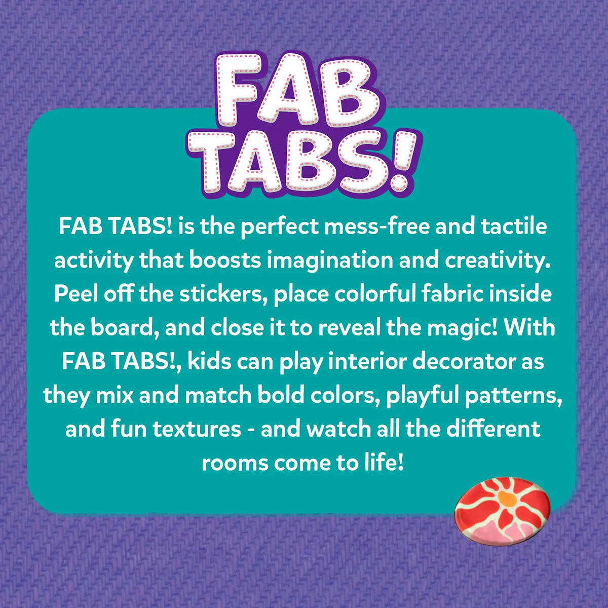 Skillmatics Fab Tabs: Design Your Dream Home | Tactile & Sensory Fabric Art (ages 4+)