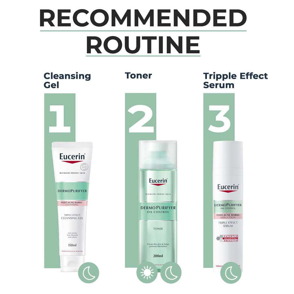 Eucerin DermoPurifyer Oil Control Facial Toner With Lactic Acidfor Blemish & Acne-Prone Skin (200ml)