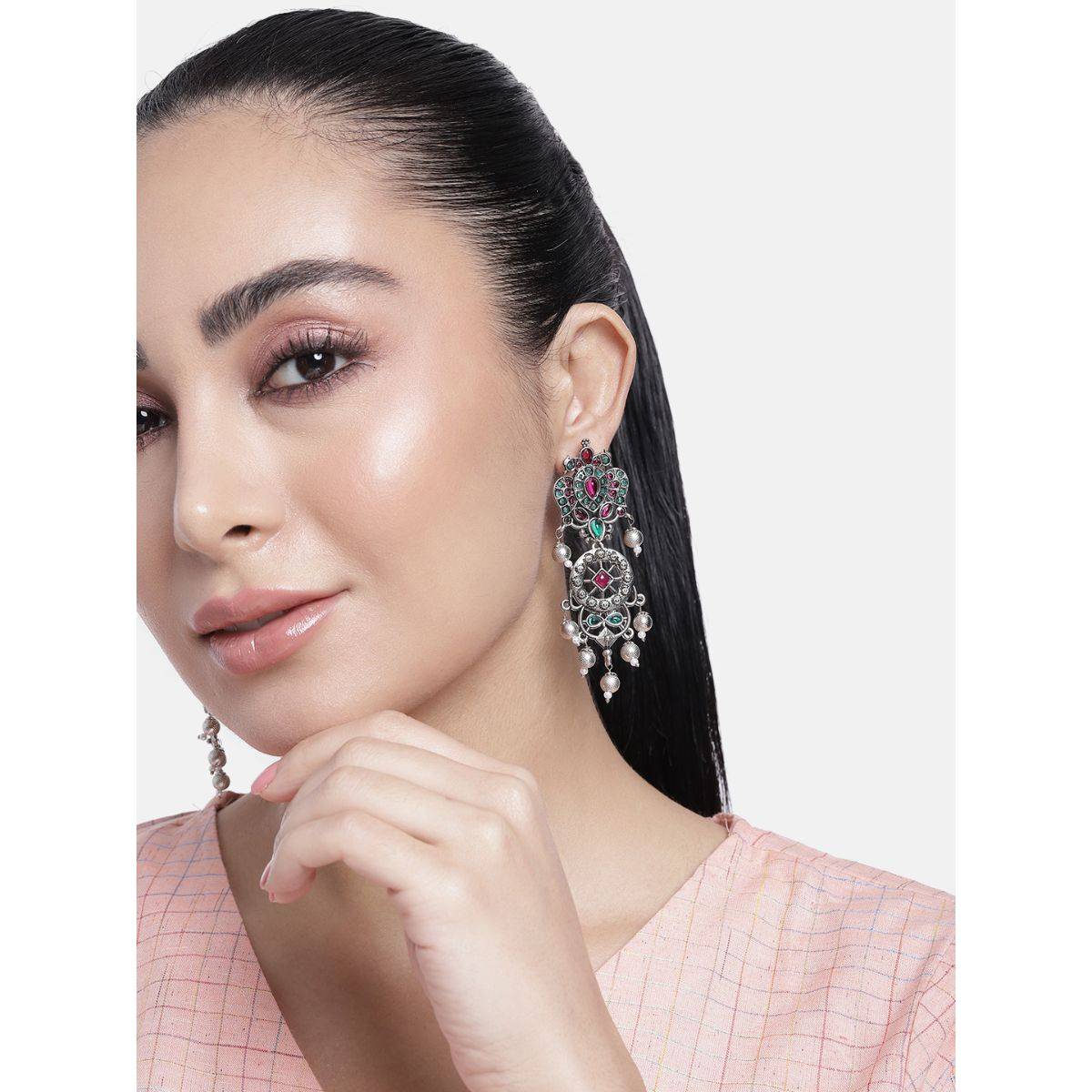 Abdesigns Timeless High Quality German Silver Drop & Dangle Earrings · One Size