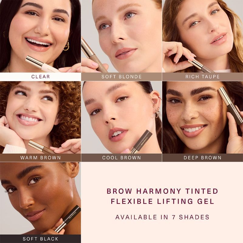 Rare Beauty Brow Harmony Tinted Flexible Lifting Gel - Deep Brown (4.5g)