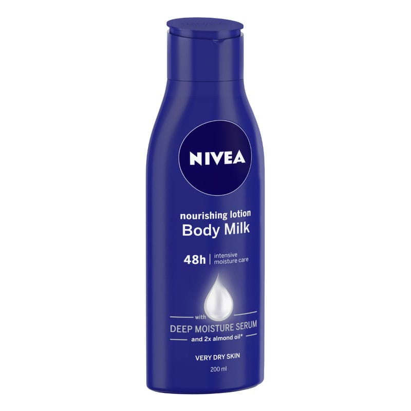 NIVEA Body Lotion for Very Dry Skin, Nourishing Body Milk with 2x Almond Oil (200ml)