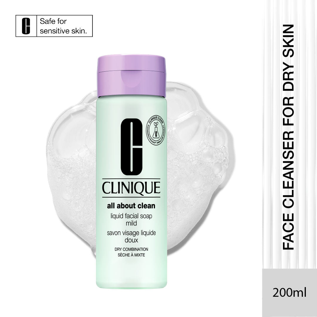 Clinique Liquid Facial Soap Mild - Dry Combination Facewash (200ml)
